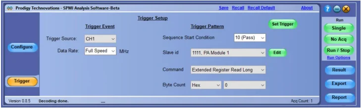 PGY-SPMI Electrical Validation and Protocol Analysis Software