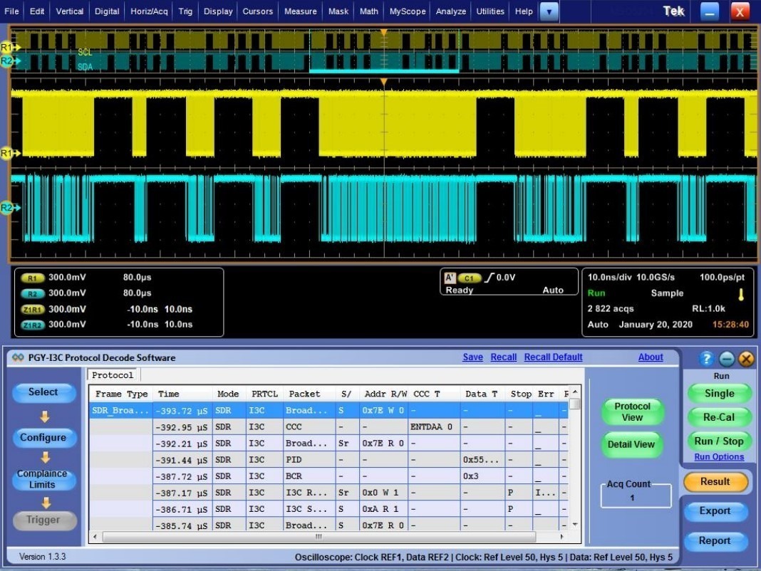 I3C Protocol Decode Software